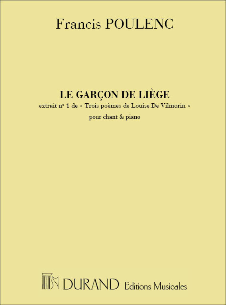 Le Garcon De Liege Cht-Piano